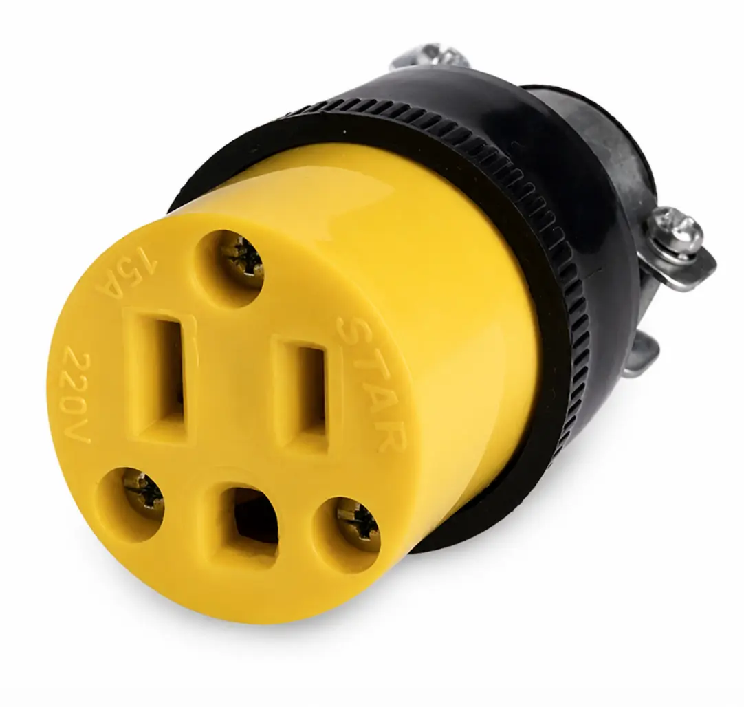 Conector 15A 220V L/T con Abrazadera Metálica Star Electric A-022