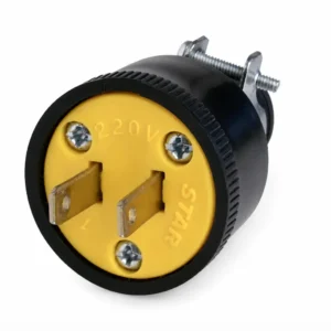 Enchufe 15A 2 Hilos 220V con Abrazadera Metálica Star Electric A-025