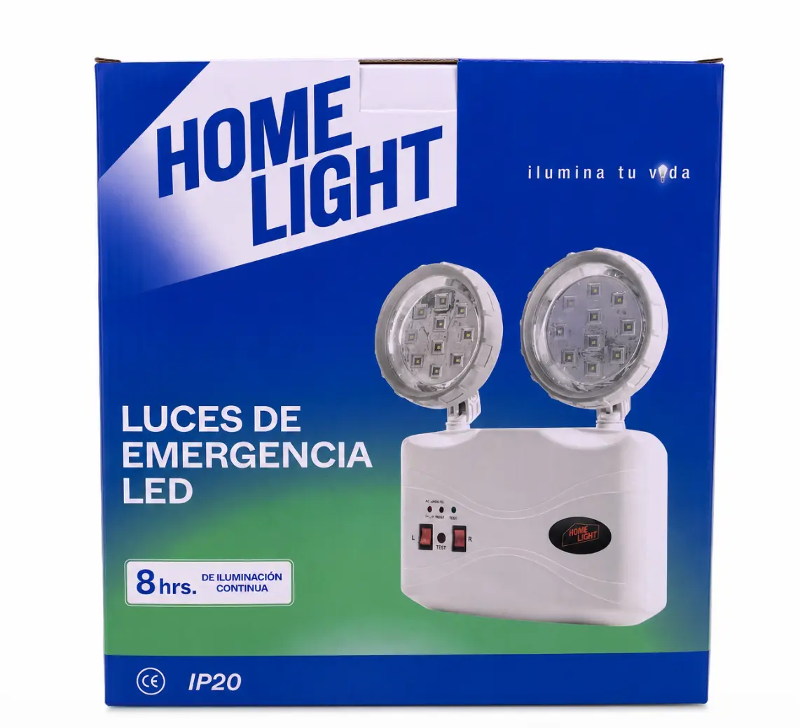 Luz de Emergencia LED Doble 8 Horas IP20 Home Light
