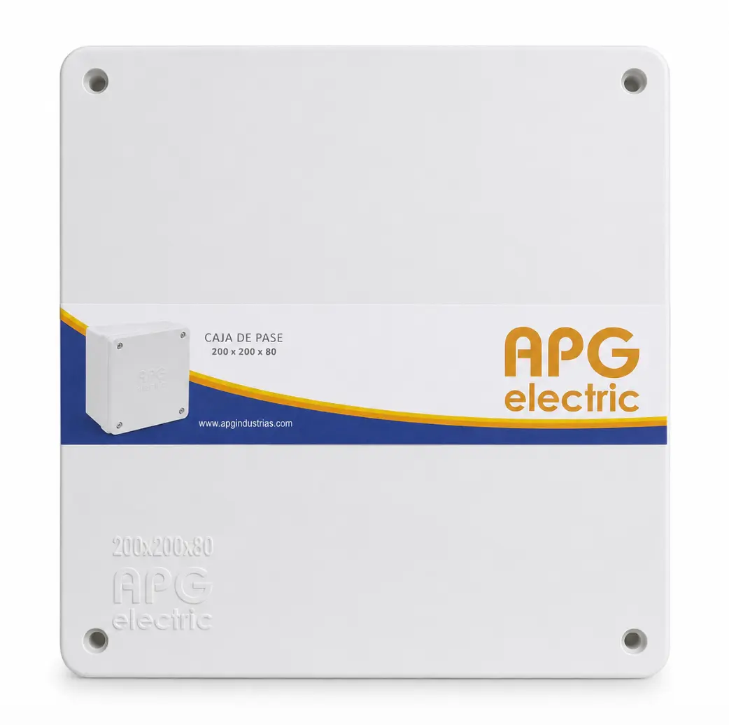 Caja de Paso Eléctrica 20 x 20 x 8 cm APG Electric