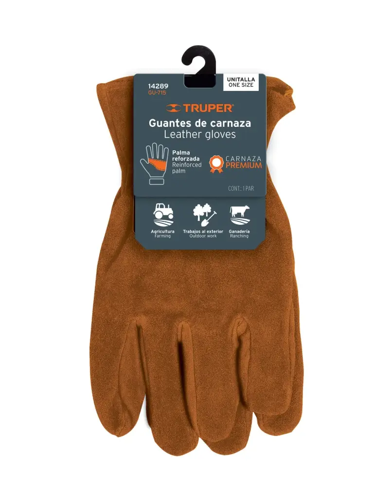Guantes de Carnaza Premium Truper GU-715