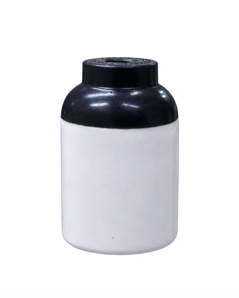 Portalámpara de Baquelita E27 Blanco y Negro