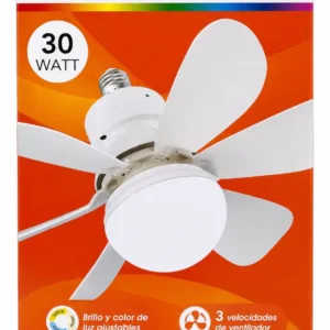 Lámpara LED con Ventilador FSL 30W E27 con Control Remoto