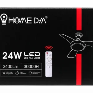 Lámpara LED con Ventilador Home DM 24W con Control Remoto