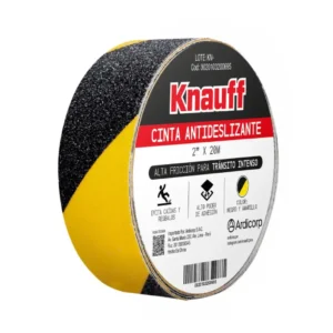 Cinta Antideslizante Negro/Amarillo 2 pulgadas x 20 m Knauff