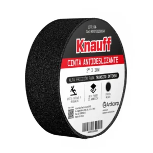Cinta Antideslizante Negra 2 pulgadas x 20 metros Knauff
