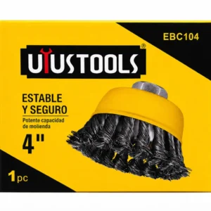 Escobilla Copa Trenzada 4 Pulgadas Uyustools EBC104