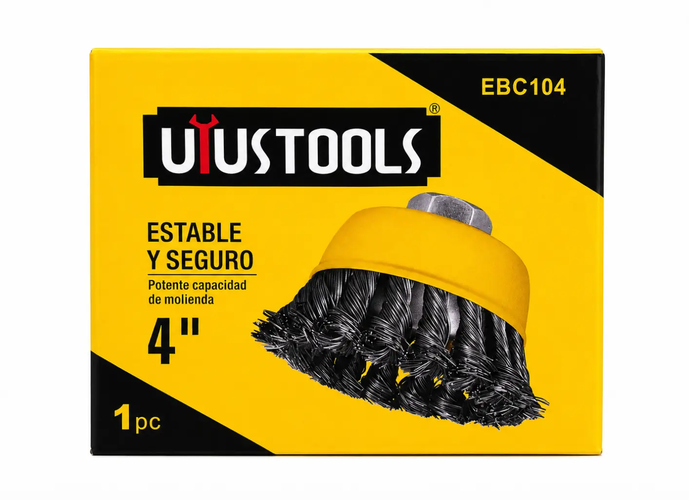 Escobilla Copa Trenzada 4 Pulgadas Uyustools EBC104