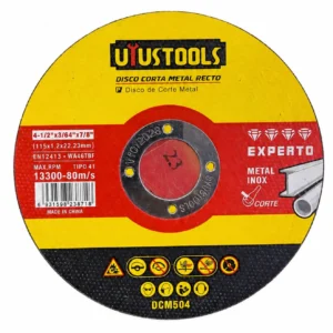 Disco de Corte para Metal Uyustools DCM504 4 1/2 x 3/64 x 7/8 Pulgadas