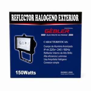 Reflector Halógeno Exterior 150W Gebler