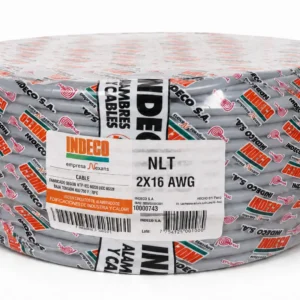 Cable Vulcanizado 2x16 Gris y Negro Indeco