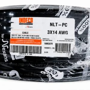 Cable Vulcanizado 3x14 Gris y Negro Indeco