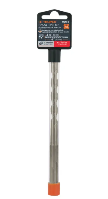 Broca SDS Plus 3/8" x 6" Truper BS-3/8X6