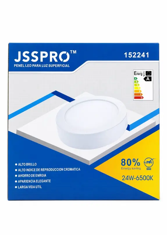 Panel LED Sobreponer Redondo 24W 6500K JSSPRO - Imagen 2