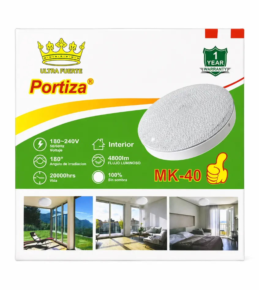 Plafón LED 4800 Lúmenes Portiza MK-40 - Imagen 2