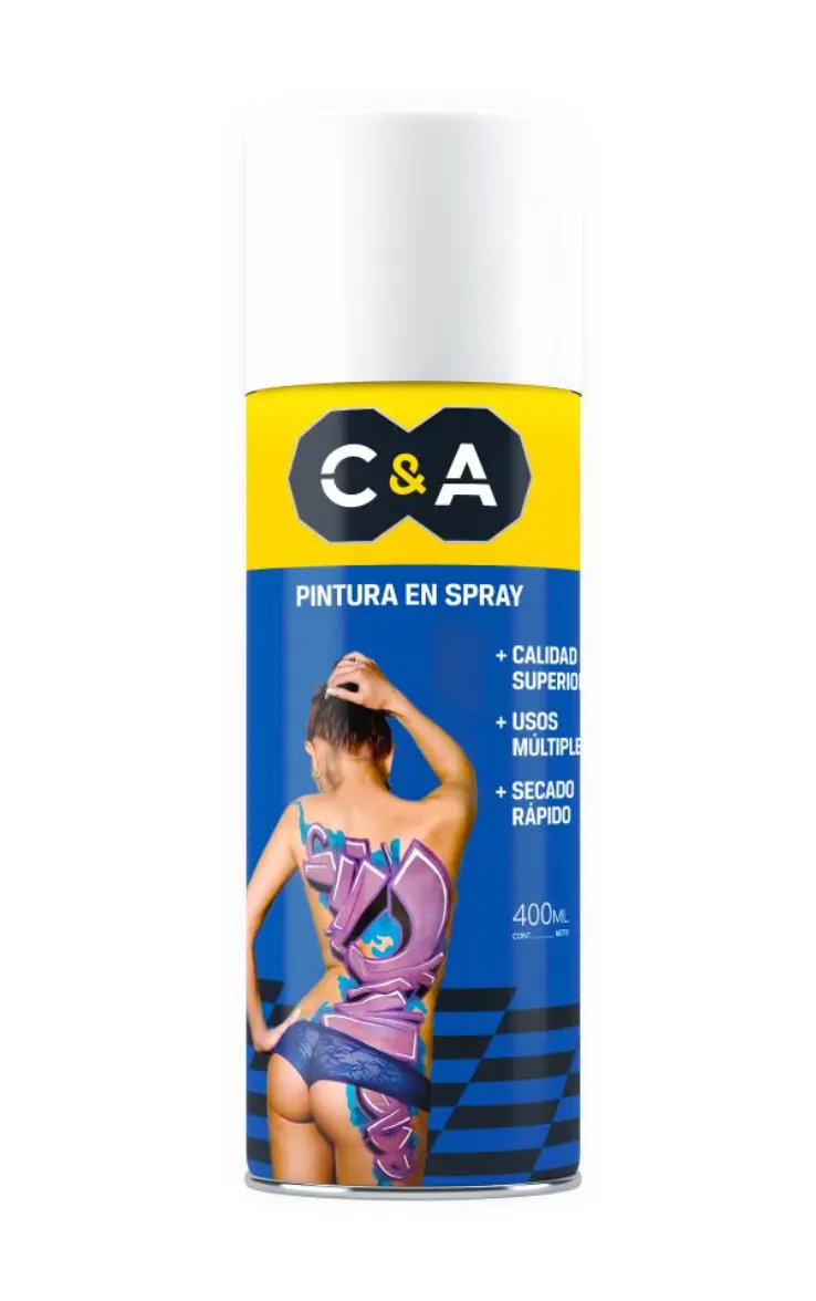 Pintura Spray Blanco Mate #20 400 ml C&A