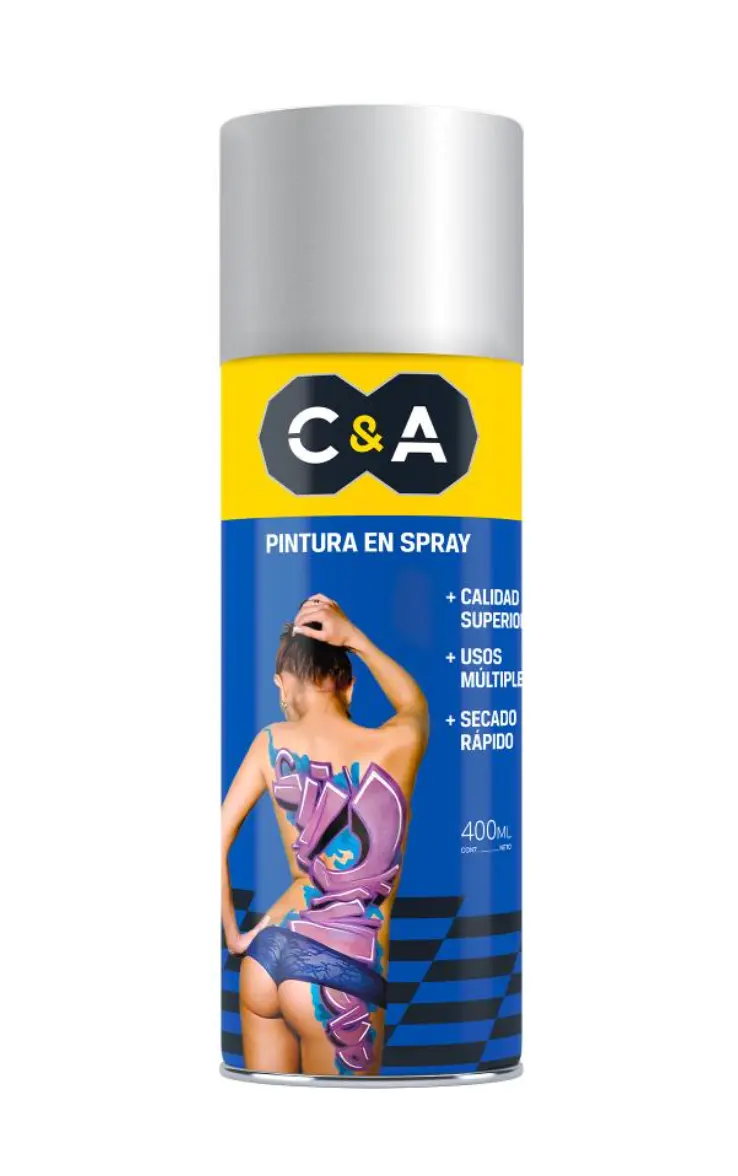 Pintura Spray Silver #36 400 ml C&A