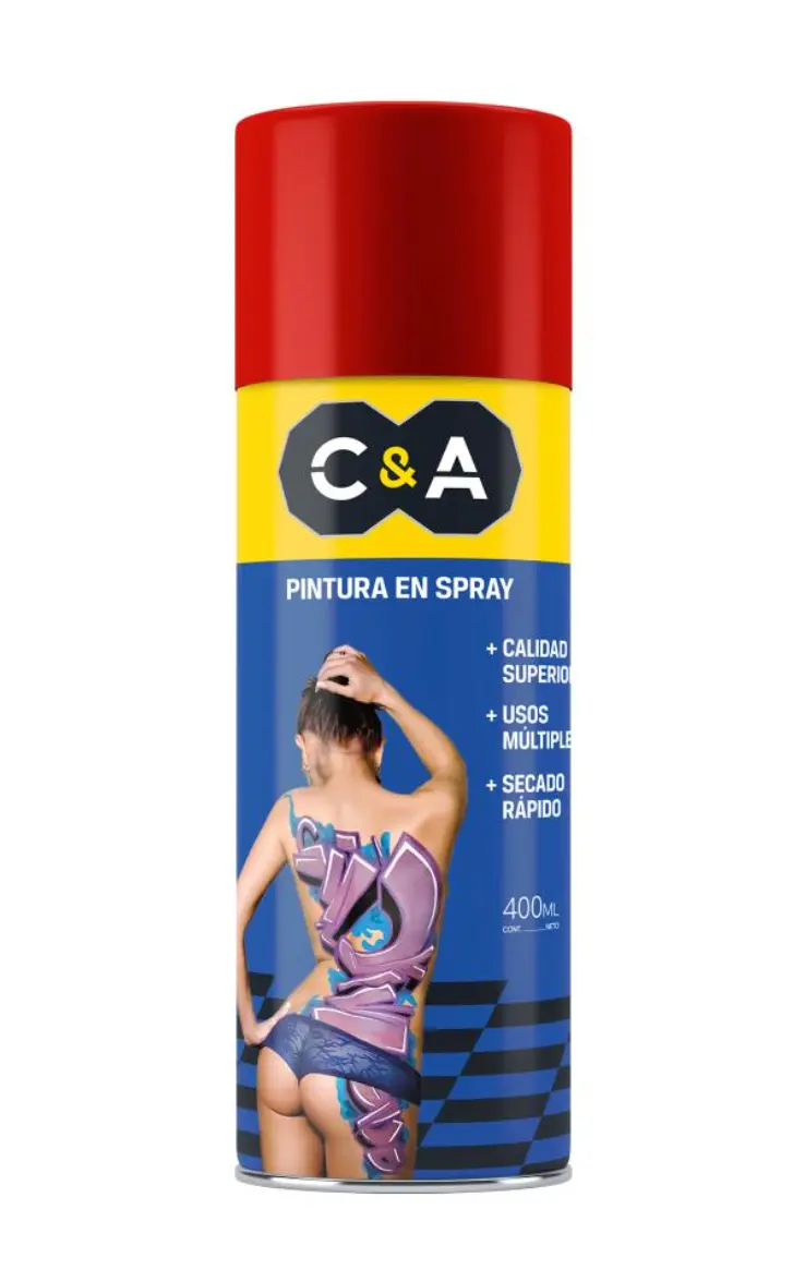 Pintura Spray Rojo Profundo #137 400 ml C&A