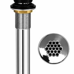 Desagüe Sumidero Cromado 1-1/4 x 8 pulgadas con Rebose Metusa MASB018