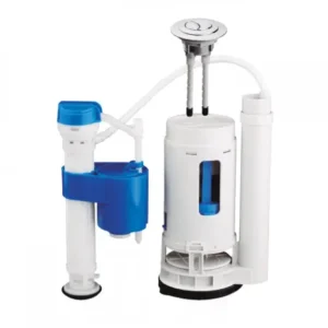 Sistema Dual Universal para Inodoro One Piece con Botonera Superior Cromada Metusa MASE173