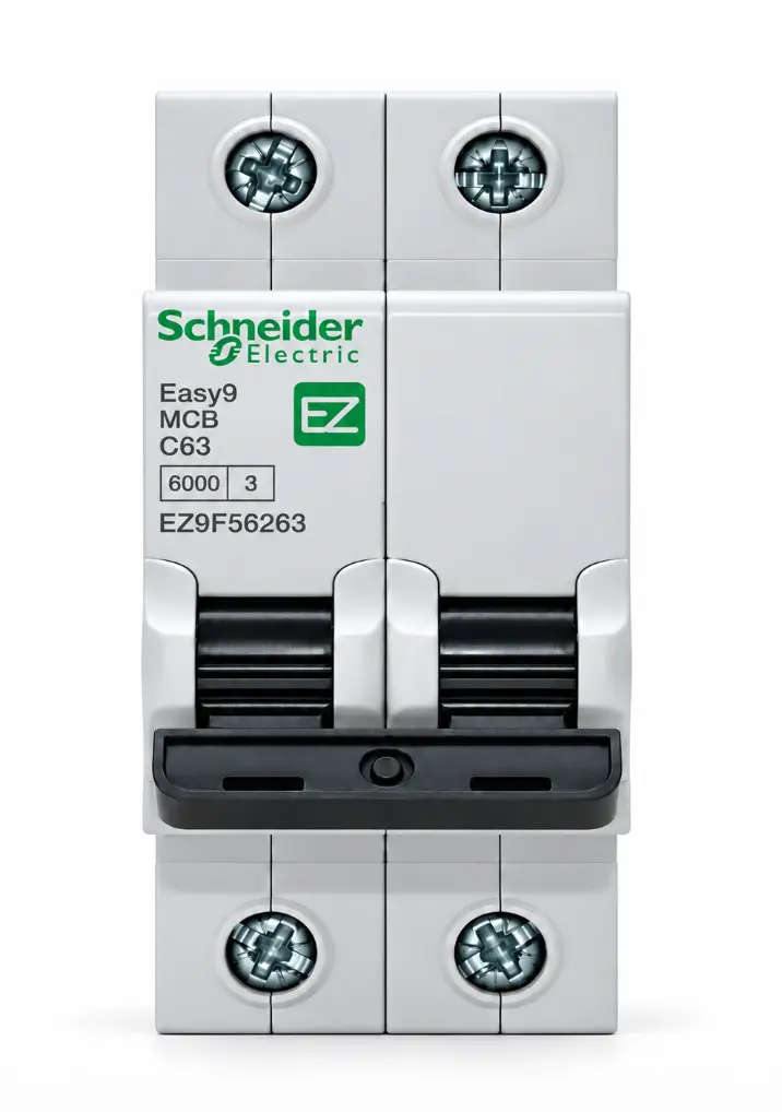 Interruptor Termomagnético Monofásico C63 2P 63A Schneider Electric Easy9 EZ9F56263