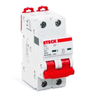 Interruptor Termomagnético Monofásico C20 2P 20A Steck SD
