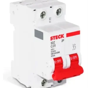 Interruptor Termomagnético Monofásico C25 2P 25A Steck SDZ