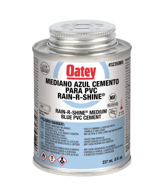 Cemento para PVC Azul Alta Humedad 8 oz 237 ml Oatey