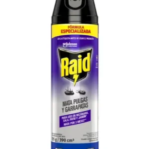 Insecticida Mata Pulgas y Garrapatas Raid 390 ml