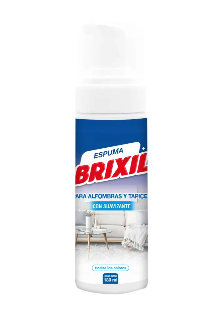 Espuma para Alfombras y Tapices con Suavizante Brixil 180 ml