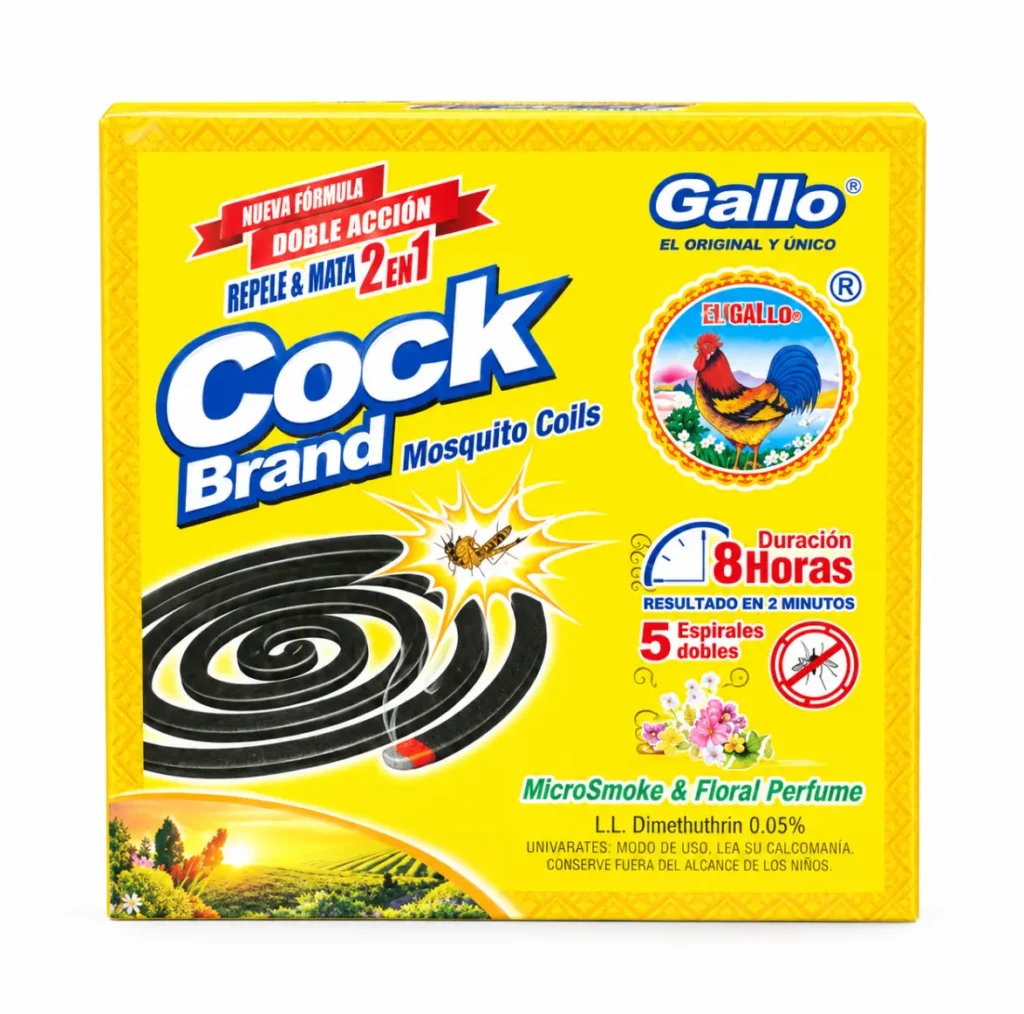Espirales Antimosquitos Cock Brand El Gallo 10 Unidades