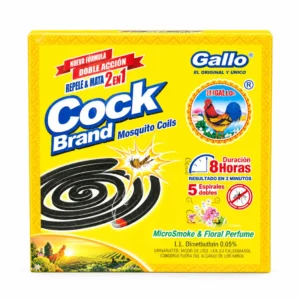 Espirales Antimosquitos Cock Brand El Gallo 10 Unidades
