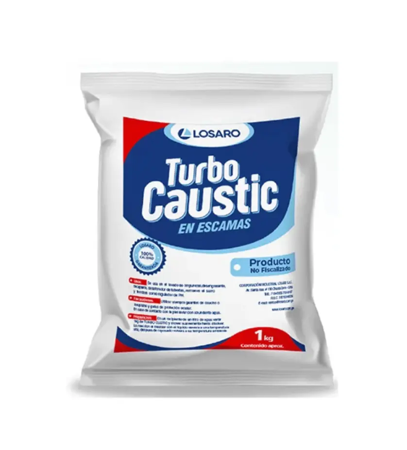 Turbo Caustic en Escamas 1 kg Losaro