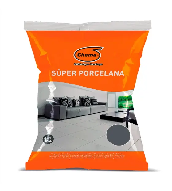 Fragua Súper Porcelana Gris Oscuro 1 kg Chema