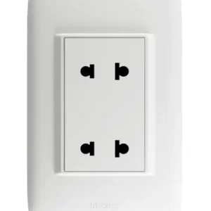Tomacorriente Universal Doble 16A 250V Bticino Domino Sencia AP1212B