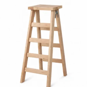 Escalera de Madera de 4 Pasos