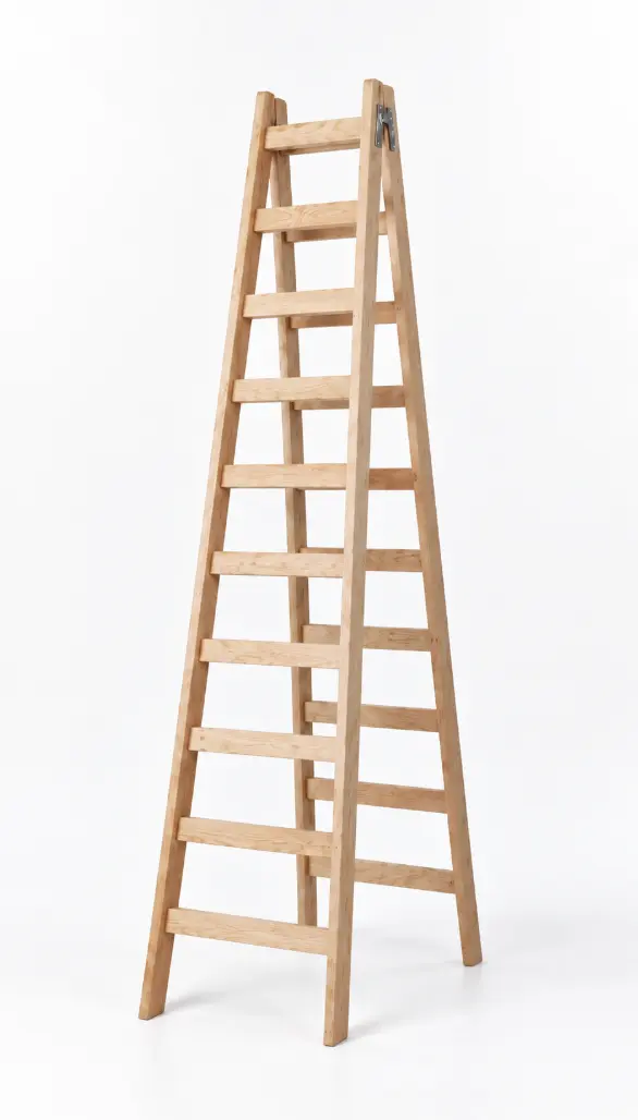 Escalera de Madera de 10 Pasos