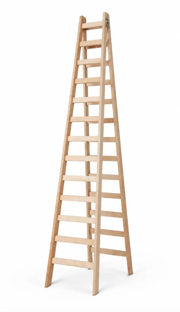 Escalera de Madera de 13 Pasos