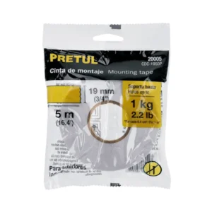 Cinta Doble Cara Pretul 19 mm x 5 m CDC-1950P