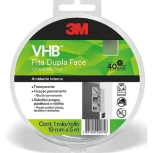 Cinta Doble Cara 3M VHB Transparente 19 mm x 5 m Modelo 4910