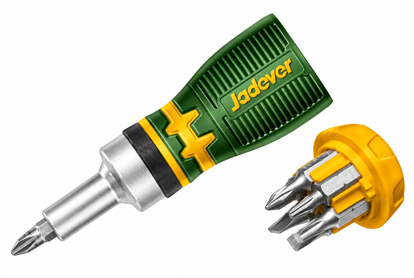 Juego de Destornillador Ratchet Corto 8 en 1 Jadever JDSS8608