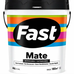 Pintura Látex Fast Mate Blanco 4 galones