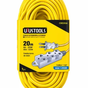 Extensión Eléctrica Uyustools 3 Tomas 20 Metros CBE320A