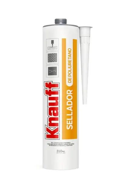 Silicona Sellador de Poliuretano Blanco Knauff 310 ml