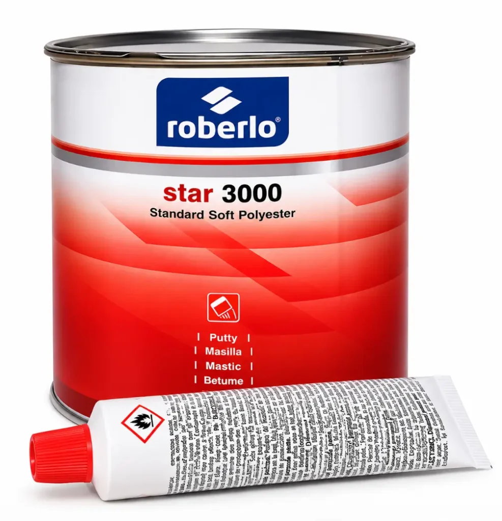 Masilla Roberlo Star 3000 4 kg con Catalizador
