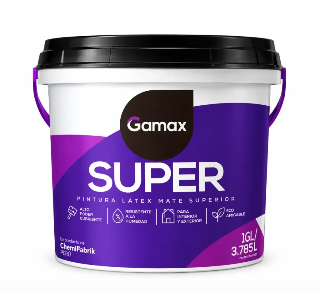 Pintura Látex Mate Gamax Superior 1 galón