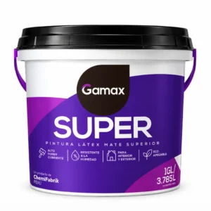 Pintura Látex Mate Gamax Superior 1 galón
