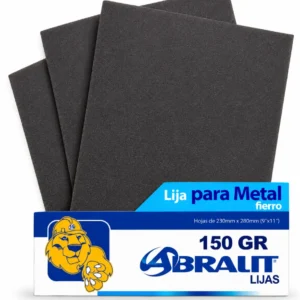 Lija para Metal y Fierro Abralit Grano 150