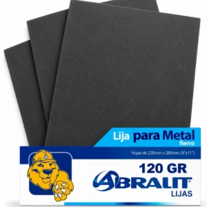 Lija para Metal y Fierro Abralit Grano 120