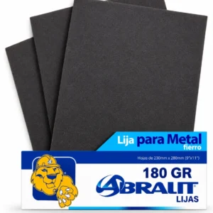 Lija para Metal y Fierro Abralit Grano 180